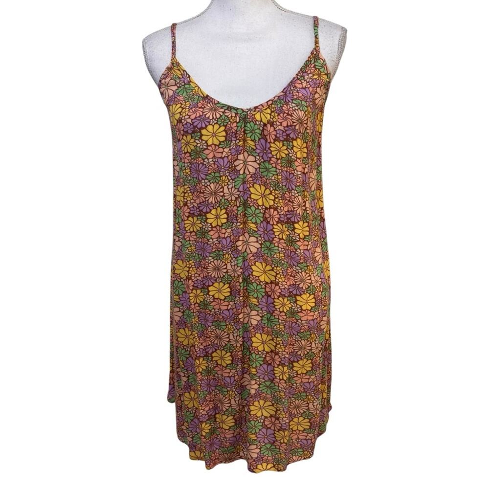 ROXY SPRING ADVENTURE MINI WOMEN FLORAL MULTICOLOR DRESS SIZE SMALL NEW